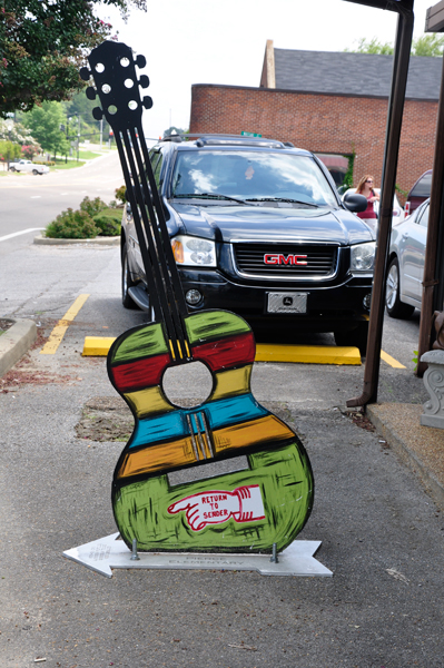 painted guitar by Johnnies Drive In 