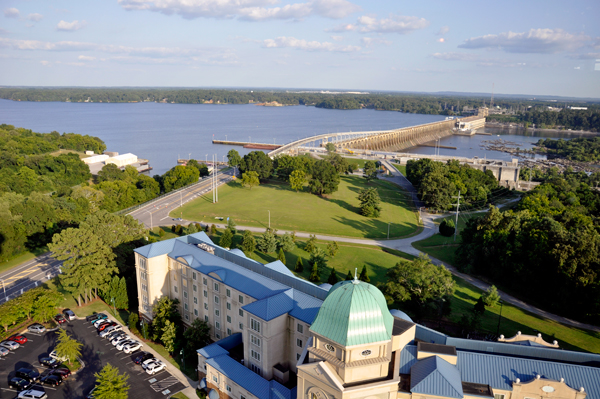 the Wilson Lock and dam