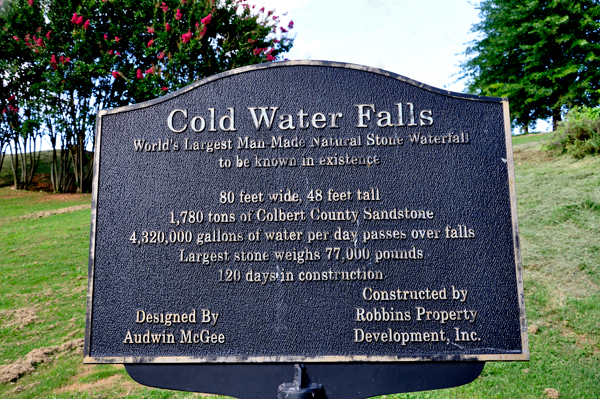 sign about Cold Water Falls