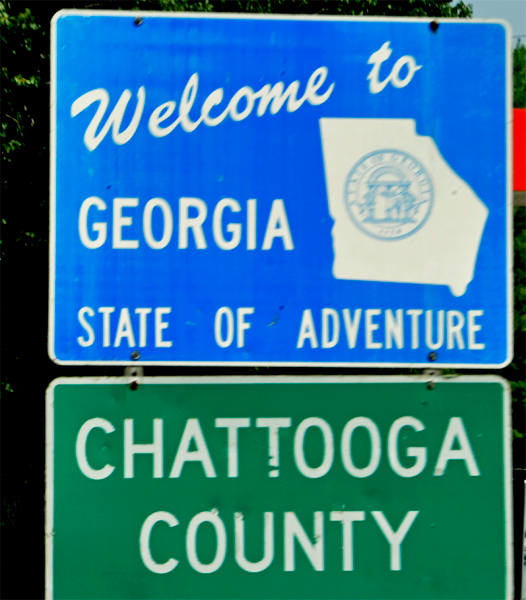 welcome to Georgia sign