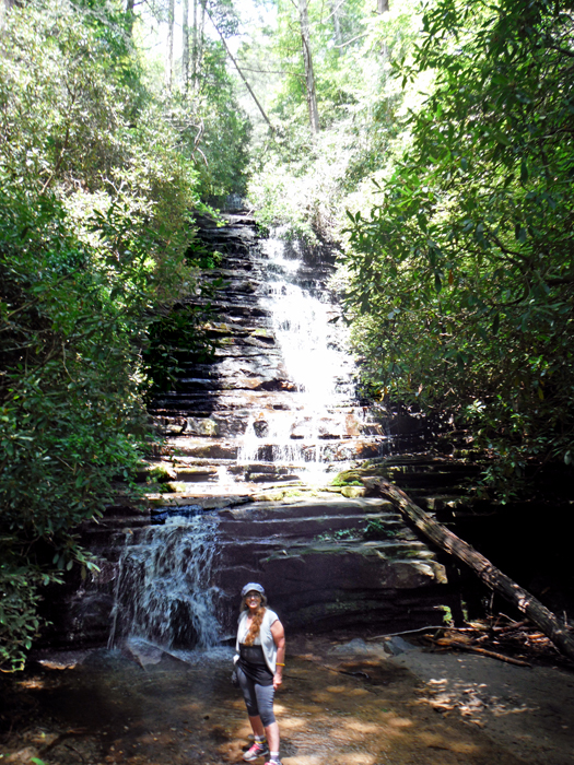 Karen Duquette plays in Panther Falls