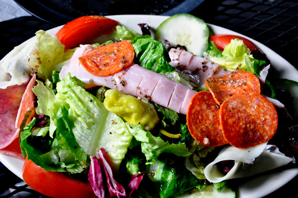 Karen's salad at Louise's on the Lake Restaurant 