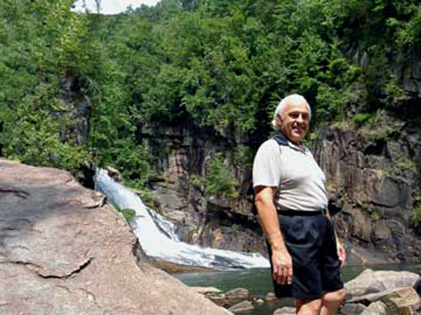 Lee Duquette and the waterfall