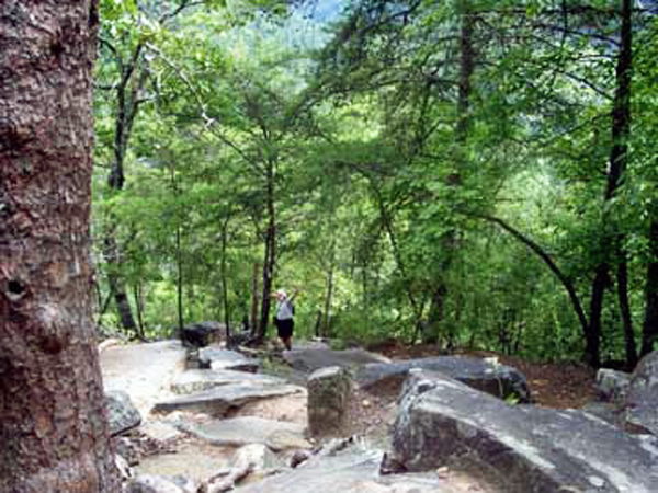 Lee Duquette - almost to the bottom of the gorge