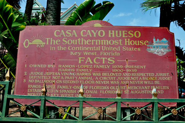 The Southernmost House sign