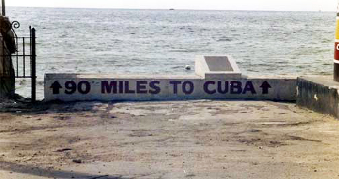 The southernmost Point in the Continental United States 90 miles from Cuba