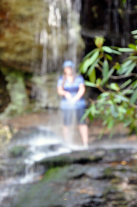 Karen Duquette enjoys Window Falls