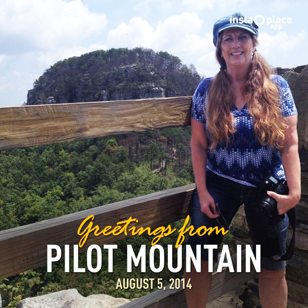 Karen Duquette at Pilot Mountain