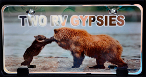 License plate of the two RV Gypsies