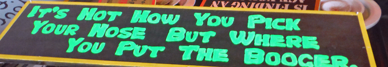 sign at Senor Frog's