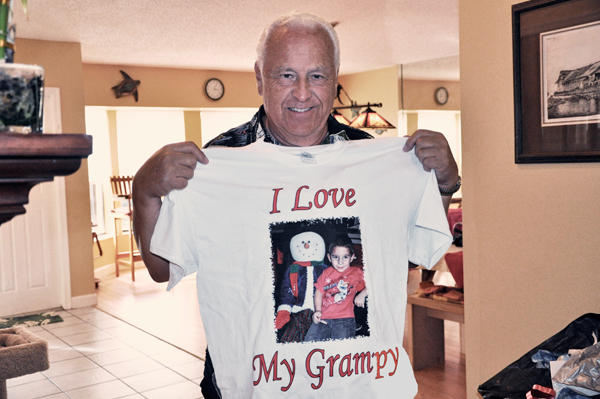 Grampy gets his annul shirt