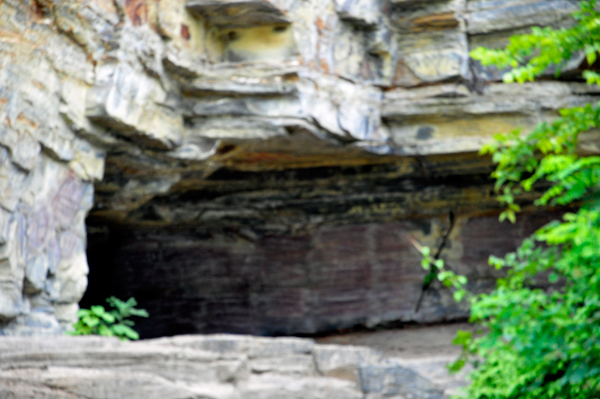 cave in a cliff