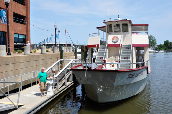 Lee Duquette ready for the Hampton Harbor Cruise