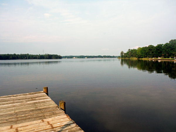 view from the dock in the camground