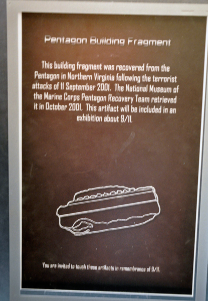 sign about the Pentagon Building Fragment
