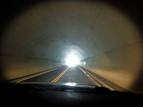 inside the tunnel