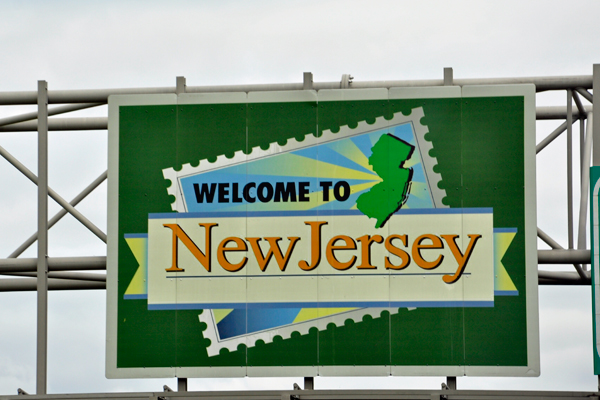 Welcome to New Jersey sign