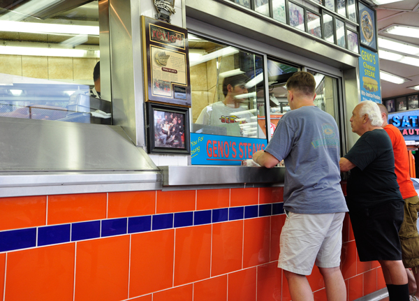 Lee Duquette odering at Geno's