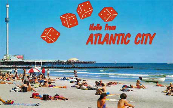 postcard of Atlantic City