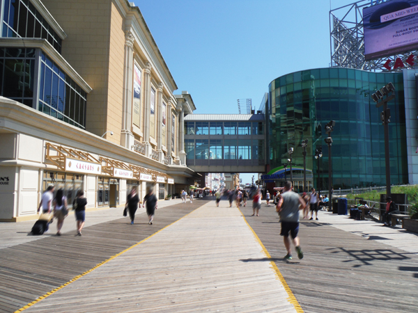 the Boardwalk in Atlantic City