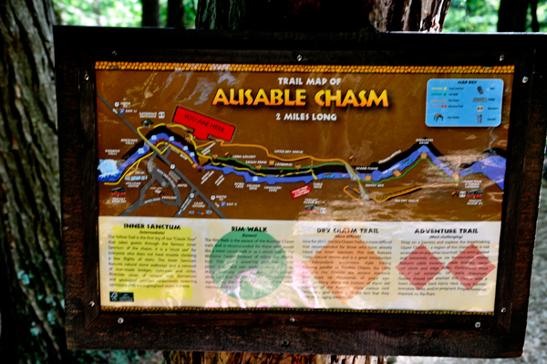 trails on the 2-mile long Ausable Chasm