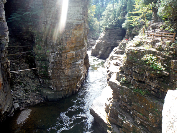 view from the left side of the bridge