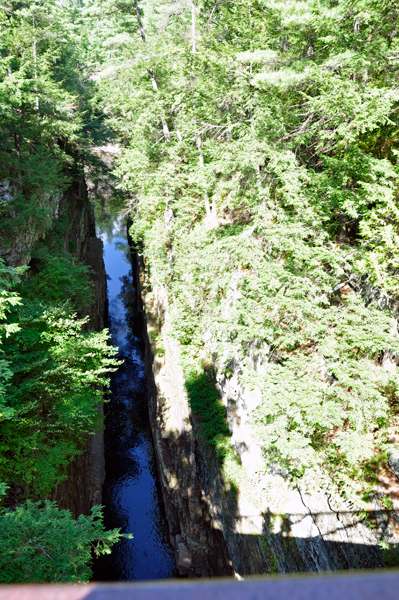 looking into the gorge from above