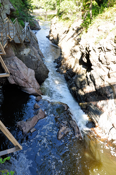 View of the Ausable River from the bridge