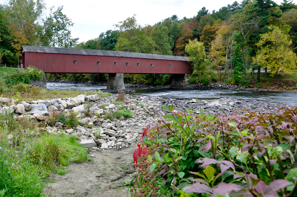 The West Cornwall Covered Bridge and The Housatonic River