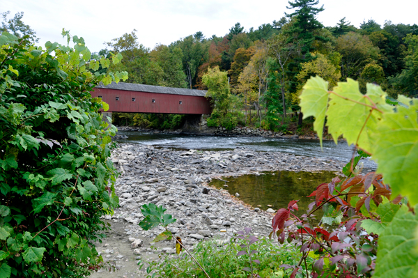 The West Cornwall Covered Bridge and The Housatonic River