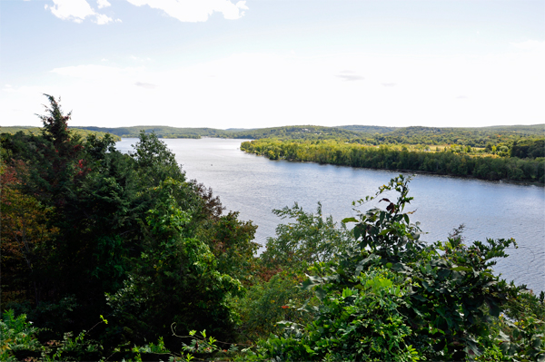 View of the Connecticut River from behind Gillette Castle