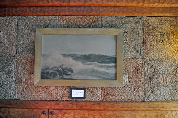 close-up of the stuff on the walls