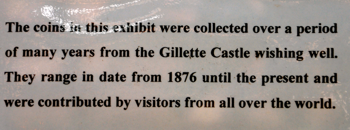 sign about the coins