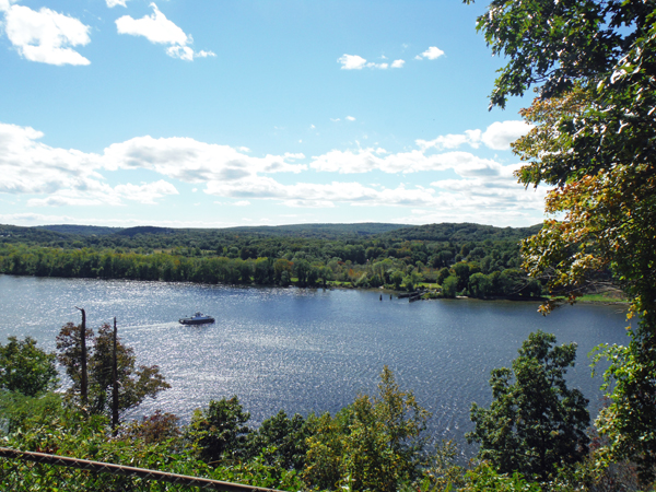 View of the Connecticut River from behind Gillette Castle