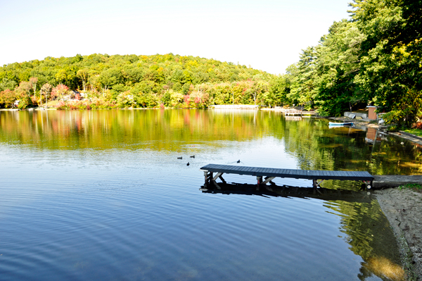 Mossup Lake and fall colors