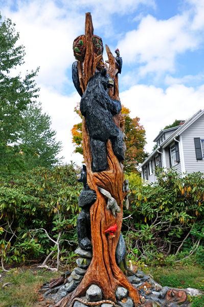 another angle of the sculptured tree