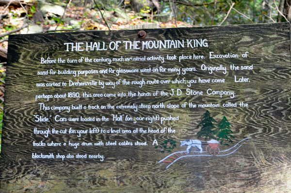 sign about the mountain