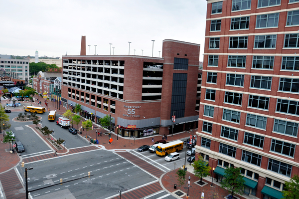 View of the Inner Harbor in Baltimore, Maryland