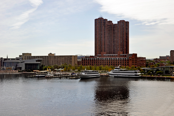 View of the Inner Harbor in Baltimore, Maryland