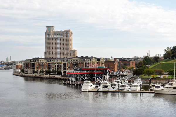 View of the Inner Harbor in Baltimore, Maryland