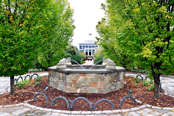 Frog Water fountain at Lewis Ginter Botanical Garden