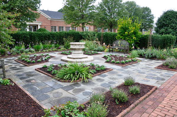 peaceful resting area at Lewis Ginter Botanical Garden