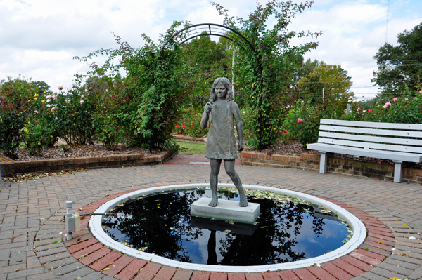 Child with Rose statue