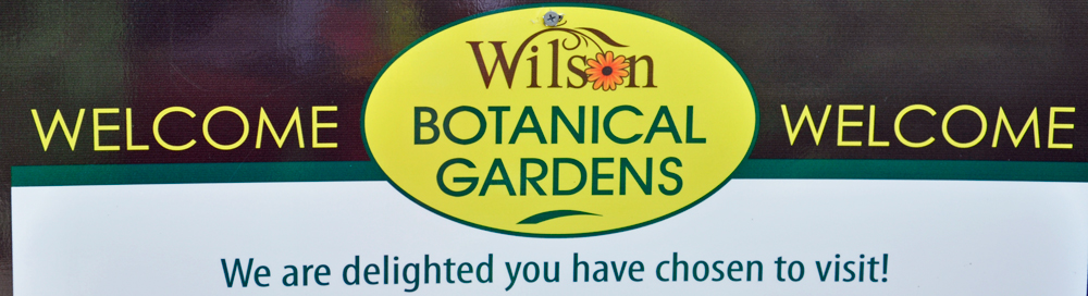 Wilson Botanical Gardens sign