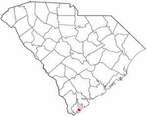 South Carolina and the location of Hilton Head Island
