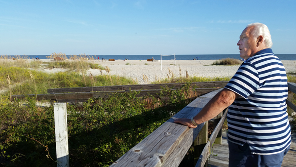 Lee Duquette in the dunes at Hilton Head Island