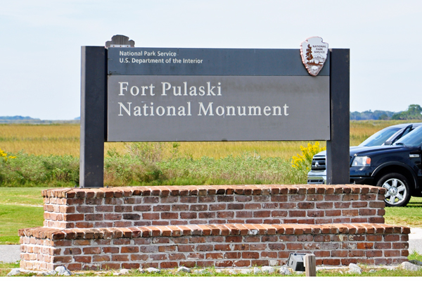 sign: Fort Pulaski National Monument
