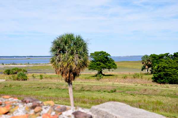 Outside of the fort.