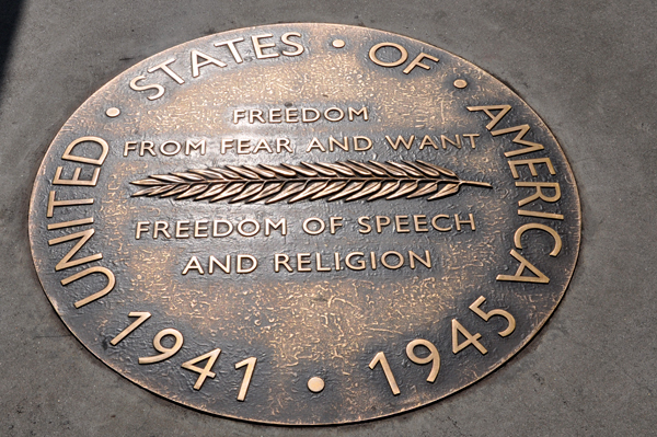 USA freedom plaque
