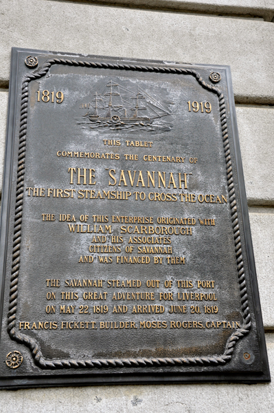 The Savannah ship sign